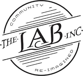 THE LAB INC COMMUNITY RE-IMAGINED logo