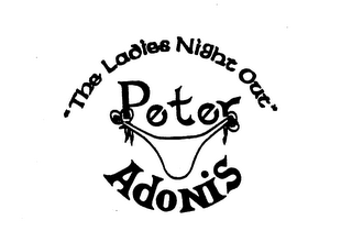 "THE LADIES NIGHT OUT" PETER ADONIS logo