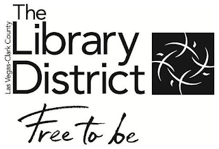 THE LAS VEGAS-CLARK COUNTY LIBRARY DISTRICT FREE TO BE logo