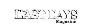 THE LAST DAYS MAGAZINE logo