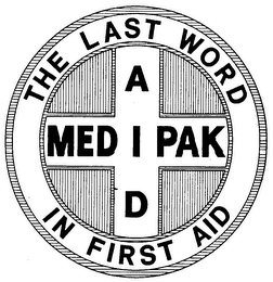 THE LAST WORD IN FIRST AID MED AID PAK logo
