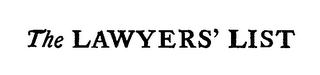 THE LAWYERS' LIST logo