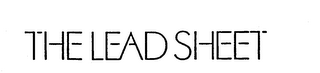 THE LEAD SHEET logo