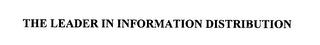 THE LEADER IN INFORMATION DISTRIBUTION logo