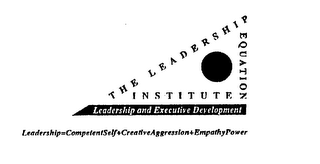 THE LEADERSHIP EQUATION INSTITUTE LEADERSHIP AND EXECUTIVE DEVELOPMENT LEADERSHIP=COMPETENTSELF+CREATIVEAGGRESSION+EMPATHYPOWER logo