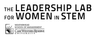 THE LEADERSHIP LAB FOR WOMEN IN STEM WEATHERHEAD SCHOOL OF MANAGEMENT CASE WESTERN RESERVE UNIVERSITY logo