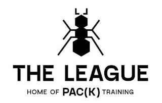 THE LEAGUE HOME OF PAC(K) TRAINING logo