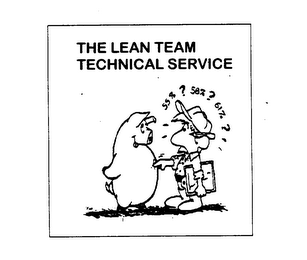 THE LEAN TEAM TECHNICAL SERVICE 55%? 58%? 61%? logo