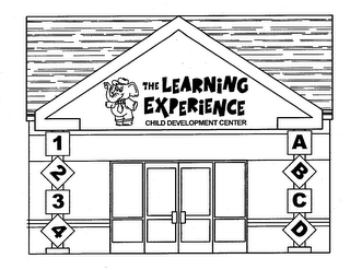 THE LEARNING EXPERIENCE A B C D 1 2 3 4 CHILD DEVELOPMENT CENTER logo