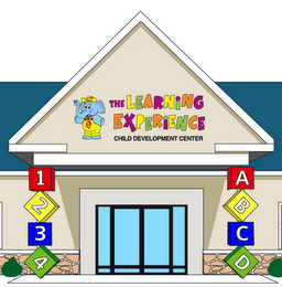 THE LEARNING EXPERIENCE A B C D 1 2 3 4 CHILD DEVELOPMENT CENTER logo
