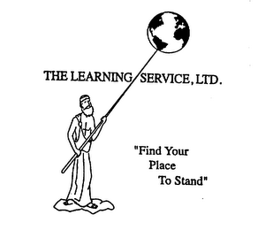 THE LEARNING SERVICE, LTD. "FIND YOUR PLACE TO STAND" logo