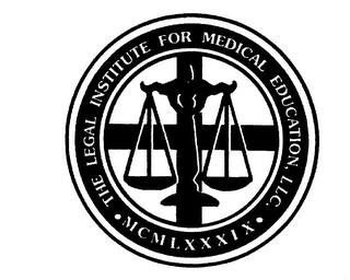 THE LEGAL INSTITUTE FOR MEDICAL EDUCATION, LLC. MCMLXXXIX logo