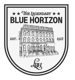 THE LEGENDARY BLUE HORIZON EST. 1912 LBH logo