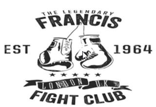 THE LEGENDARY FRANCIS FIGHT CLUB EST 1964 LONDON UK logo