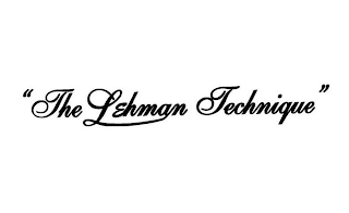 "THE LEHMAN TECHNIQUE" logo