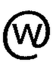 THE LETTER "W" REPLACING THE LETTER "A" IN SYMBOL "@" logo