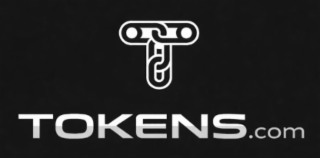 THE LETTERS AND PUNCTUATION "TOKENS.COM" logo