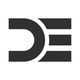 THE LETTERS "D" AND "E" logo