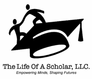 THE LIFE OF A SCHOLAR, LLC. EMPOWERING MINDS, SHAPING FUTURES logo