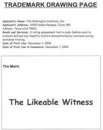 THE LIKEABLE WITNESS logo