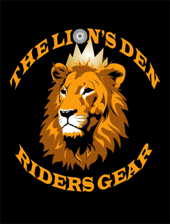 THE LION'S DEN RIDER'S GEAR logo