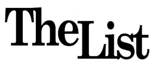THE LIST logo