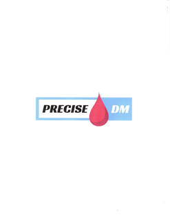 THE LITERAL ELEMENT PRECISE TO LEFT OF A BLOOD DROP FOLLOWED BY DM FOR DIABETES logo