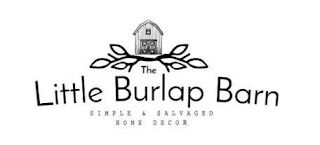 THE LITTLE BURLAP BARN SIMPLE & SALVAGED HOME DECOR logo