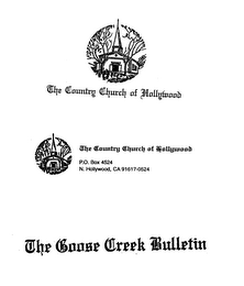 THE LITTLE COUNTRY CHURCH OF HOLLYWOOD AND THE GOOSE CREEK BULLETIN logo