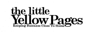 THE LITTLE YELLOW PAGES KEEPING BUSINESS CLOSE TO HOME logo
