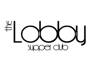THE LOBBY SUPPER CLUB logo