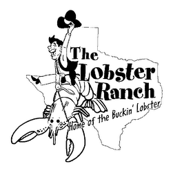 THE LOBSTER RANCH HOME OF THE BUCKIN' LOBSTER logo