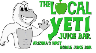 THE LOCAL YETI JUICE BAR ARIZONA'S FIRST MOBILE JUICE BAR logo
