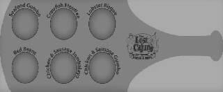 THE LOST CAJUN RESTAURANT SEAFOOD & GUMBO SEAFOOD GUMBO CRAWFISH ETOUFFEE LOBSTER BISQUE RED BEANS CHICKEN & SAUSAGE JAMBALAYA CHICKEN & SAUSAGE GUMBO logo