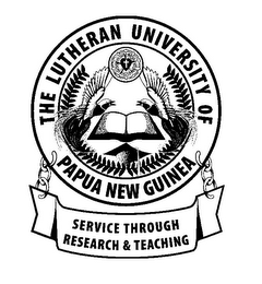 THE LUTHERAN UNIVERSITY OF PAPUA NEW GUINEA SERVICE THROUGH RESEARCH & TEACHING logo