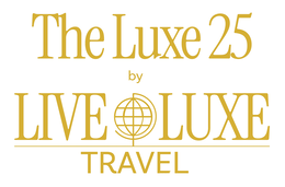 THE LUXE 25 BY LIVE LUXE TRAVEL logo