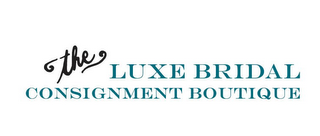 THE LUXE BRIDAL CONSIGNMENT BOUTIQUE logo
