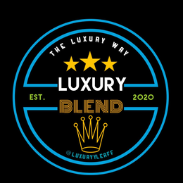 THE LUXURY WAY  LUXURY BLEND @LUXURYYLEAFF EST. 2020 logo