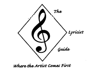THE LYRICIST GUIDE WHERE THE ARTIST COMES FIRST! logo