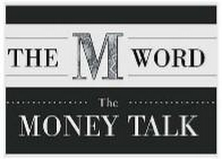 THE M WORD THE MONEY TALK logo