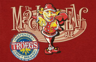 THE MAD ELF ALE TRÖEGS INDEPENDENT CRAFT BREWERY HANDCRAFTED BY THE TROEGS BROTHERS PENNSYLVANIA logo