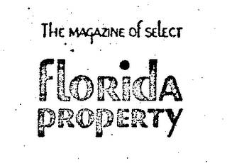 THE MAGAZINE OF SELECT FLORIDA PROPERTY logo