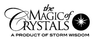THE MAGIC OF CRYSTALS A PRODUCT OF STORM WISDOM logo
