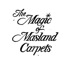 THE MAGIC OF MASLAND CARPETS logo