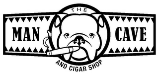 THE MAN CAVE AND CIGAR SHOP logo