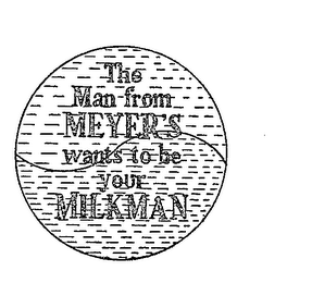 THE MAN FROM MEYER'S WANTS TO BE YOUR MILKMAN logo