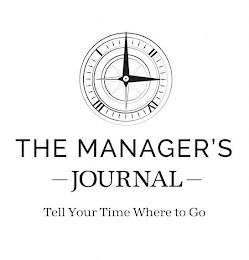 THE MANAGER'S JOURNAL TELL YOUR TIME WHERE TO GO logo