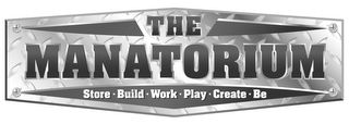 THE MANATORIUM STORE·BUILD·WORK·PLAY·CREATE·BE logo