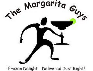 THE MARGARITA GUYS FROZEN DELIGHT - DELIVERED JUST RIGHT logo