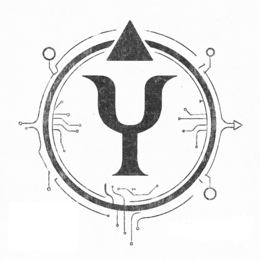 THE MARK CONSISTS OF A CIRCUITRY-BASED SIGIL WITH A VARIATION OF THE GREEK LETTER UPSILON logo